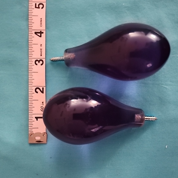 Purple Acrylic Bulbs Drawer Cabinet Pull with Screw - Picture 6 of 6